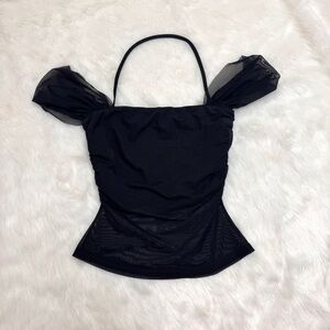 Black Off-Shoulder Top